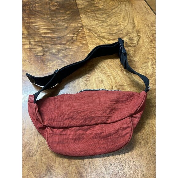 Vtg Y2k Kipling Pria Waist Pack Fanny Pack Burnt Orange belt Bag Money Bag - Picture 5 of 5